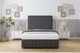 image 1 of Sloomy Pemberton Graphite Dumfries Divan Bed With Mattress 2 Drawers Footend With 26" Strutted Headboard & 12" Matching Footboard 4'6 Double | Grey | Graphite | Double | 1