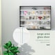 image 10 of HOMCOM 5-Tier Wall Display Shelf Unit Cabinet w/ Shelves Glass Doors