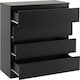 image 2 of Malvern 4 Drawer Chest Black