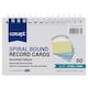 image 3 of Pack of 50 5"x3" Spiral Ruled Coloured Index Cards by Concept
