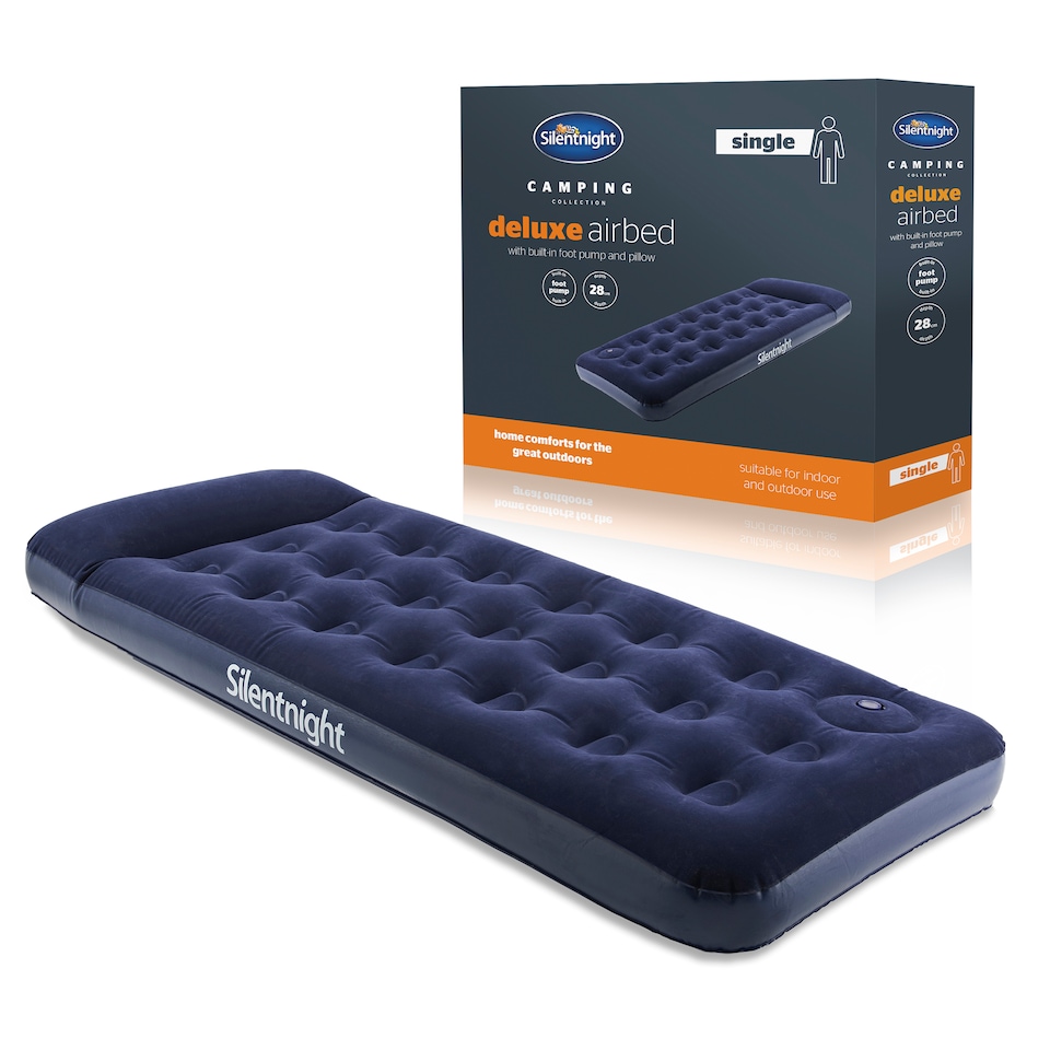 image 1 of Silentnight Flock Airbed With Integrated Foot Pump