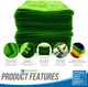 image 5 of Microfibre Cleaning Cloth 40x40cm Super Absorbent Lint Free Microfiber Cloths Cleaning for Home, Kitchen, Mirrors, Car - Pack of 20