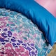 image 3 of Satin Animal Print Duvet Cover Set | Green | Teal Green | Single