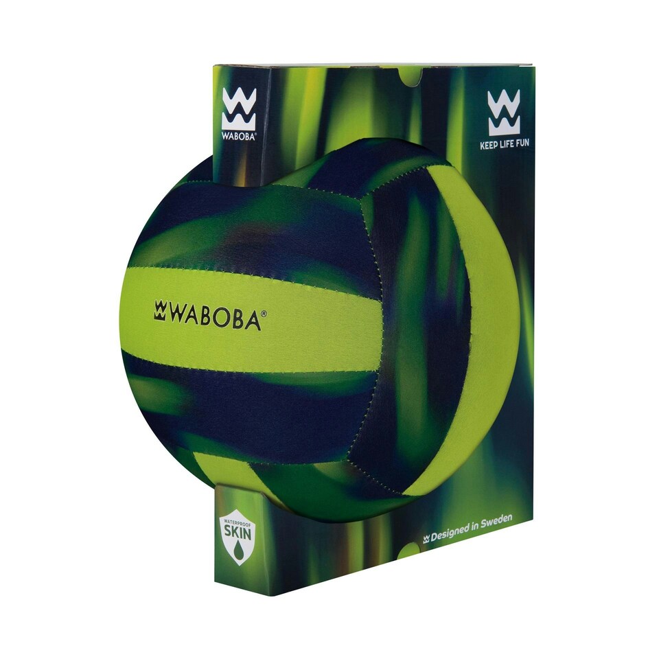 Waboba Small Beach Volleyball - Green/Neon - 3