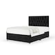 image 1 of Memory Maestro Memory Foam Black Naples Velvet Divan Set And Lona Headboard Small Double