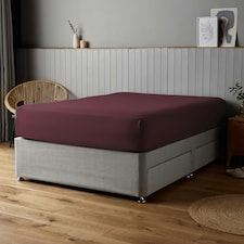 Silentnight Supersoft Fitted Sheet Purple | Berry | King
