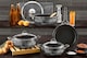 image 2 of Alize Collection 7-Piece Non-Stick Granite Cookware Set (Silver)
