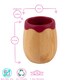 image 4 of Tiny Dining 4pc Llama Bamboo Suction Baby Feeding Set - Red