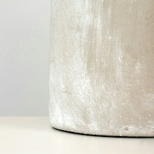 ValueLights Taite Cement Effect Grey Table Lamp and B22 Globe LED 4W Warm White 2700K Bulb