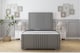 image 1 of Sloomy Harrington Pewter Dumfries Bed Frame With Mattress With 50" Upholstered Headboard 3' Single