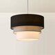 image 4 of ValueLights Aztec 3 Tier Black Ceiling Light Shade and Bulb