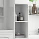 image 7 of kleankin High Gloss Bathroom Cabinet, Free Standing Storage Cupboard with Doors and Adjustable Shelves, White