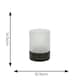 image 2 of ValueLights Solar Powered Outdoor Garden Rattan Table Lamp  with Frosted Glass Shade