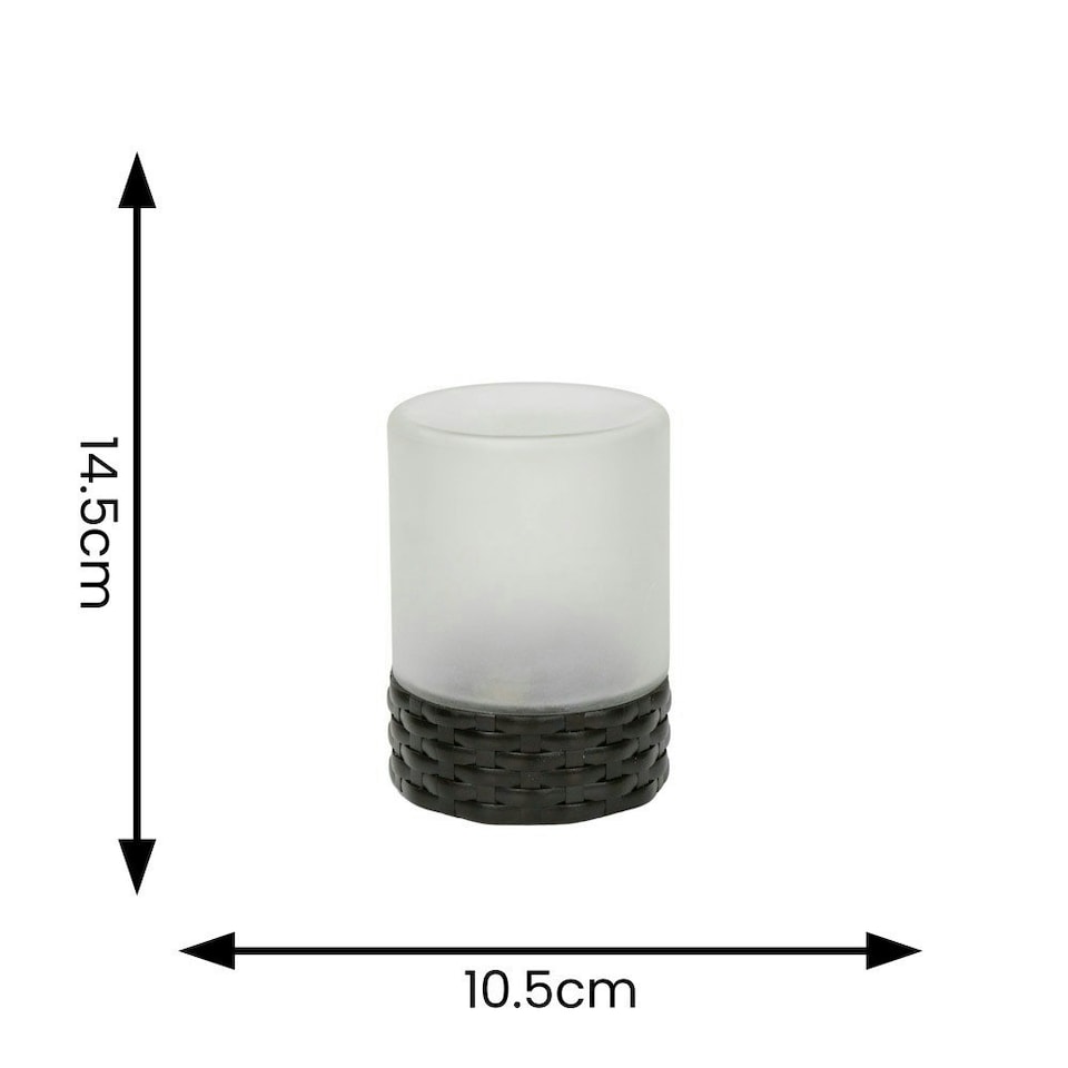 image 1 of ValueLights Solar Powered Outdoor Garden Rattan Table Lamp with Frosted Glass Shade