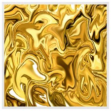 Golden liquid (Picture Frame) White | M