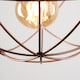 image 2 of ValueLights Rutherford Copper Ceiling Pendant Light Shade & Bulb | Copper