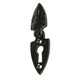 image 1 of Hammer & Tongs Arrowhead Escutcheon Plate with Cover - W30mm x H55mm - Black