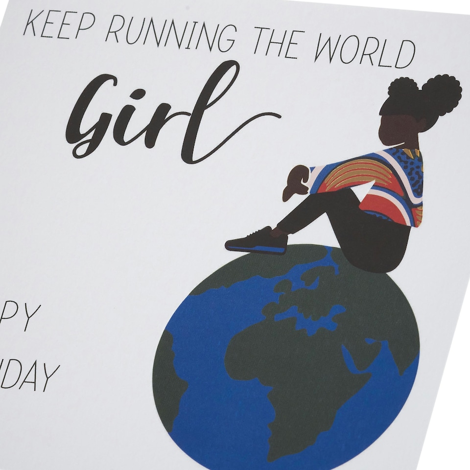 image 1 of Birthday Card - Sitting on planet earth