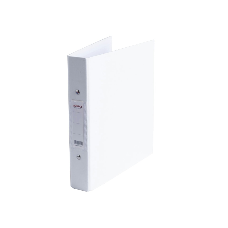 image 1 of A5 White Paper Over Board Ring Binder by Janrax