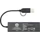 image 1 of Tekio Rise Recycled Aluminium USB 2.0 Hub - Solid Black - One Size