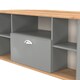 image 5 of Albert Corner TV Stand in Dusk Grey & Riviera Oak (Ready Assembled) | Grey | Dusk Grey & Riviera Oak
