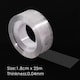 image 2 of Pack of 3 Strong Adhesive Transparent Tapes 1.8cm x 25m