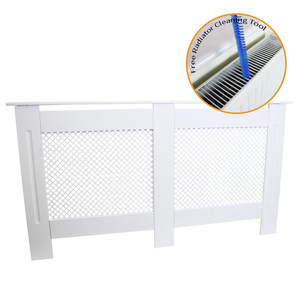 image 1 of Radiator Cover MDF White 1515mm