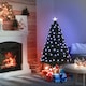 image 2 of 4FT Pre-Lit Artificial Christmas Tree w/ Fibre Optic Led Light Xmas Decorations