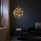 image 5 of Muni Single Pendant Ceiling Lamp, Gold Effect Plate With, Gold Glass