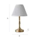 image 7 of ValueLights Sienna Antique Brass Touch Table Lamp With Pleated Cream Shade | Gold
