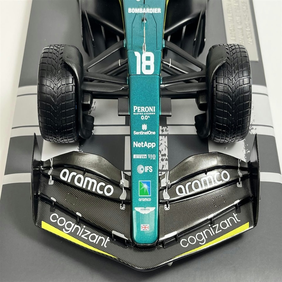 image 1 of Lance Stroll Aston Martin Aramco Cognizant Formula One Team AMR22 Monaco GP 2022 1:18 Minichamps 117220118
