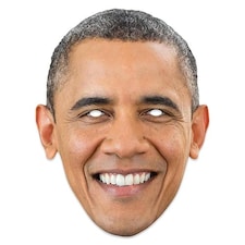 Barack Obama Cardboard Face Mask