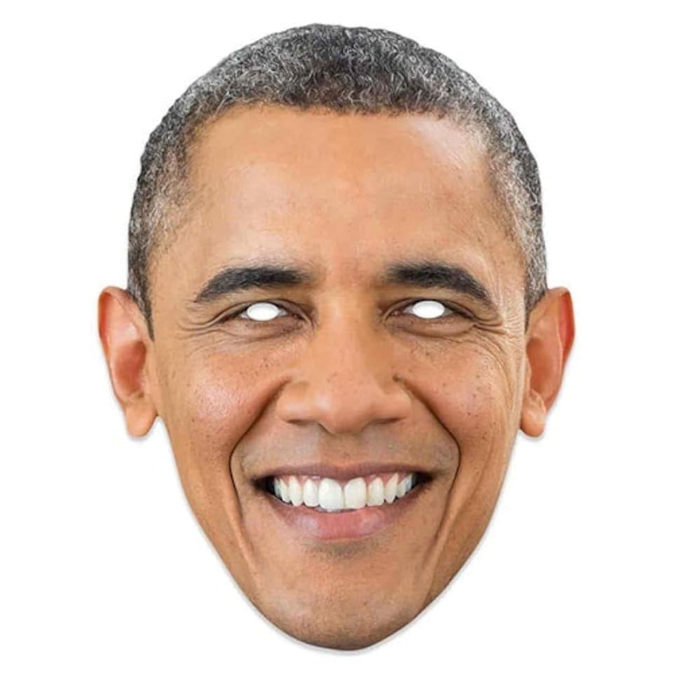 Barack Obama Cardboard Face Mask