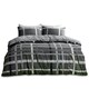 image 4 of Happy Daze Printed Duvet Cover Set Reversible Polycotton Beddings Grey | Single