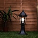 image 3 of ValueLights Black Outdoor Post Topper Light with 6W Warm White Bulb | Black