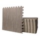image 1 of Samuel Alexander 4 Piece Grey Wood Effect EVA Foam Floor Protective Tiles Mats 60x60cm