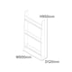 image 9 of Rainbow Table and Chair & Bookshelf Set - White & Blue
