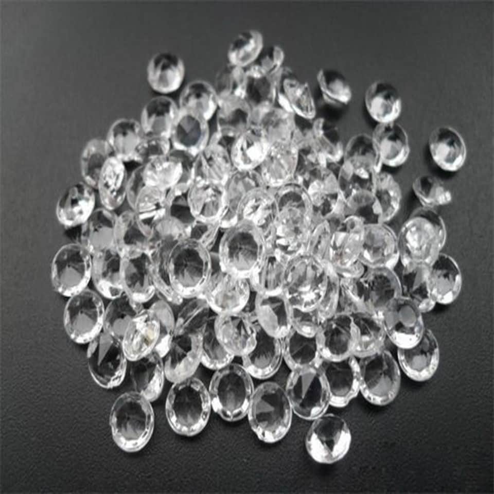 image 1 of 5000 Pieces of Diamond Confetti Clear - 2 Packs