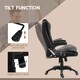 image 6 of Vinsetto Office Chair, Ergonomic Fabric Desk Chair with 6-Point Massage and Back Heated, Arms, Lumbar Support, Black