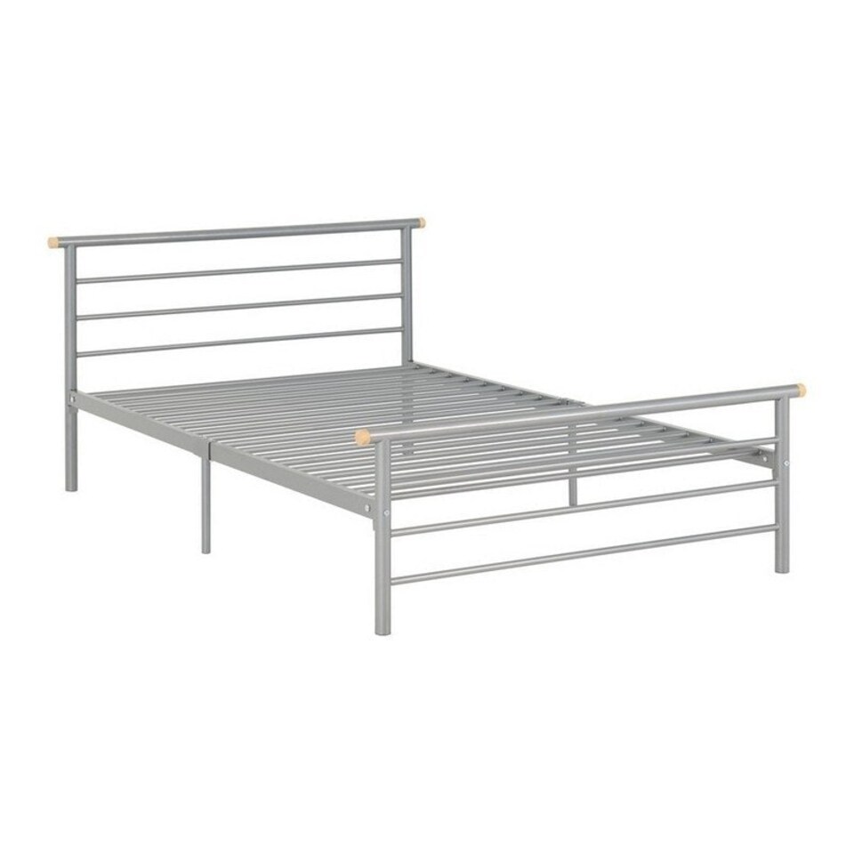 image 1 of Orion 4 Feet 6 Inches Bed Frame - L199 x W148 x H84 cm - Silver