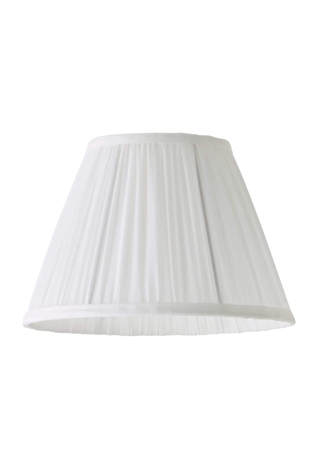 ValueLights Elowen Chiffon Taper 30cm Easy Fit Ceiling Pendant Lamp Shade & Bulb in White