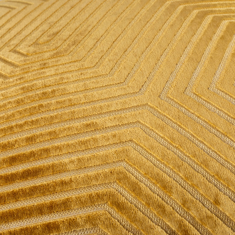 image 1 of Paoletti Evoke Cut Velvet Cushion Cover Orange