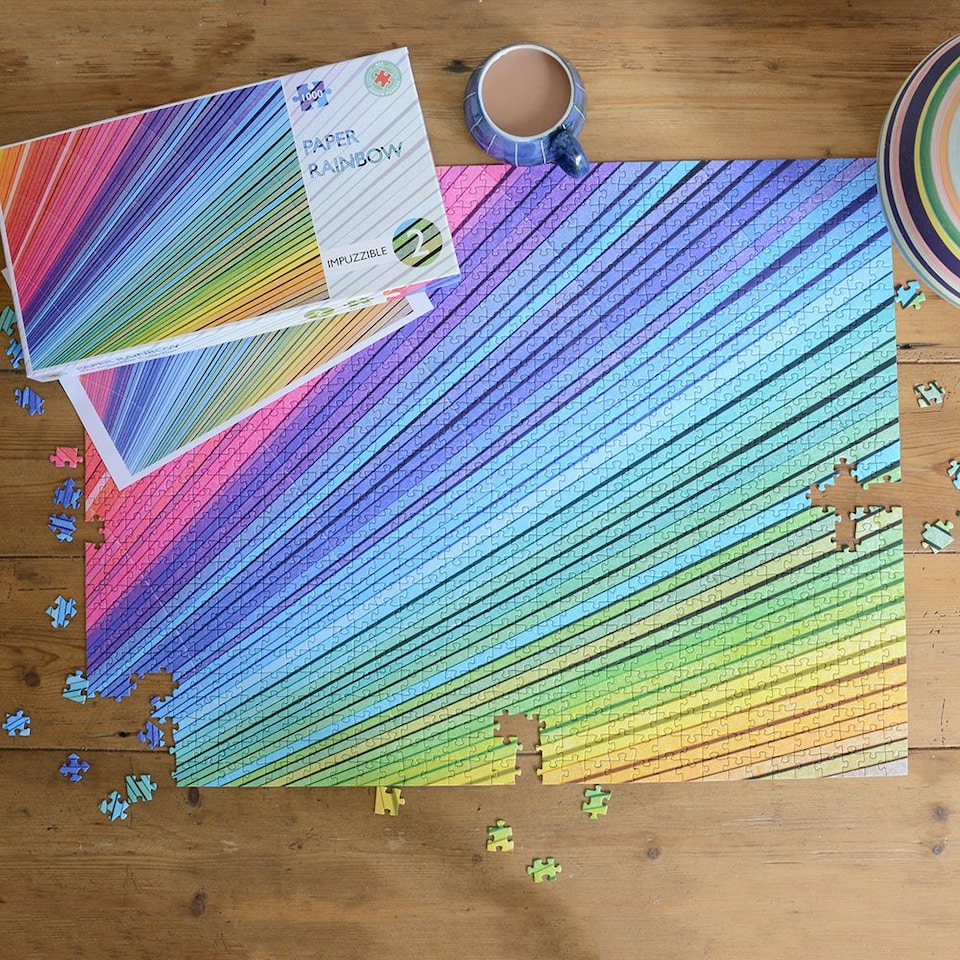 image 1 of Paper Rainbow - Impuzzible No.2 - Impuzzible 1000 piece
