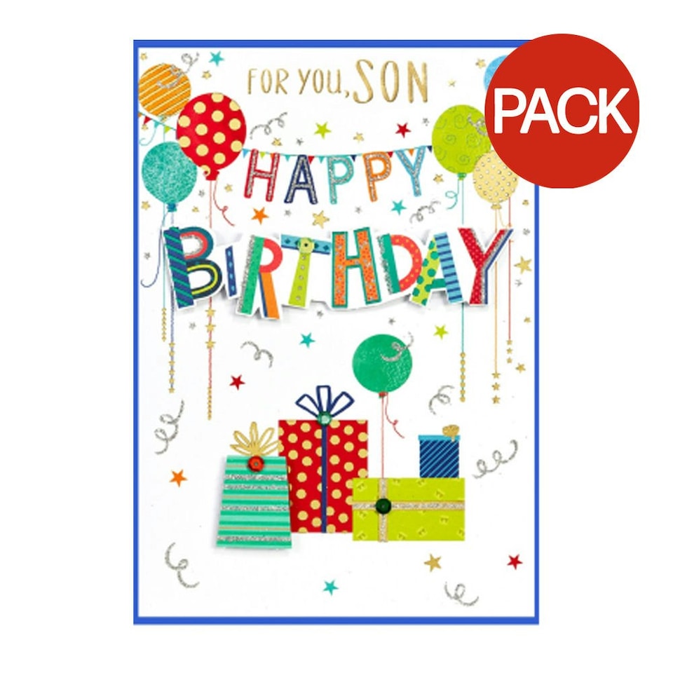 image 1 of Simon Elvin For You Son Isabal Garden Greetings Card (Pack of 6) - Multicoloured - One Size Brown | One Size