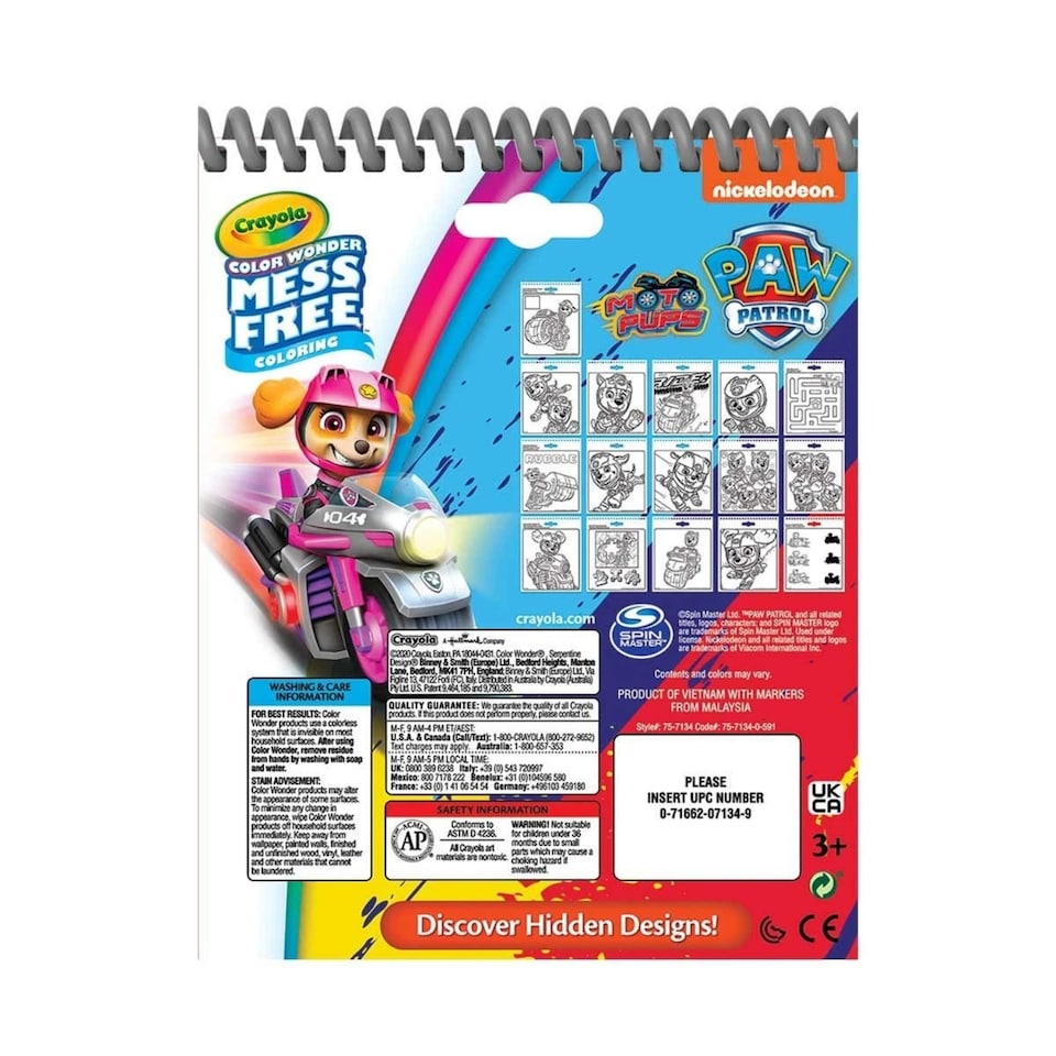 image 1 of Crayola PAW Patrol Colour Wonder Activity Pad