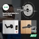 image 4 of AFIT Black Door Handles Round Rose T-Bar 1 Pair Olvera Range