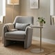 image 4 of Metal Side Table Modern Pedestal Nightstand Lightweight Construction | Multi | Beige | 1