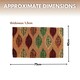 image 3 of Marco Paul Multicoloured Autumn Leaves Coir Doormat 75x45cm Seasonal Entrance Mat
