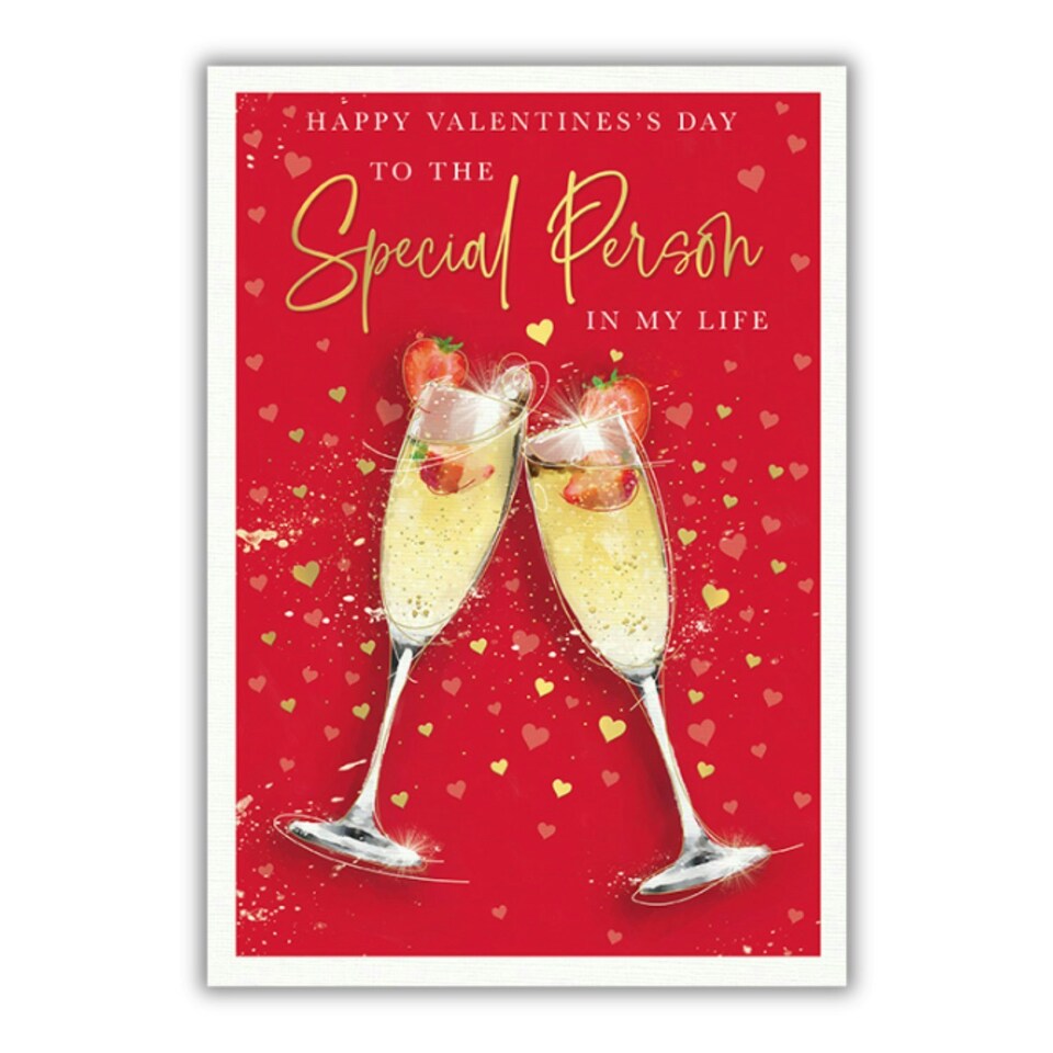 image 1 of Words 'n' Wishes Valentine Day Card for a Special Person, 23.5 x 16.5 cm,