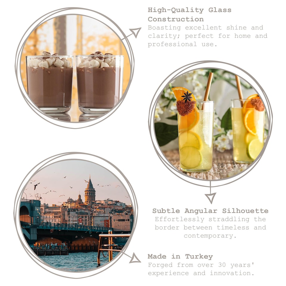 image 1 of LAV Assos Highball Glasses - 490ml - Pack of 12